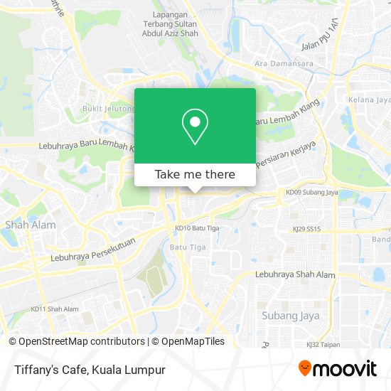 Tiffany's Cafe map