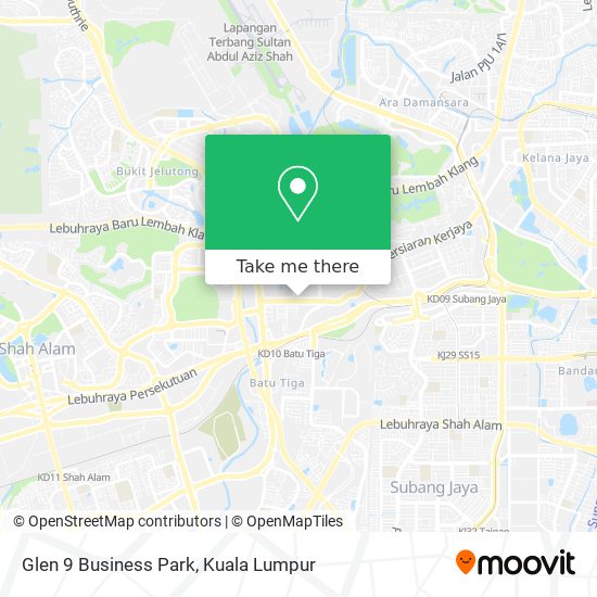Glen 9 Business Park map
