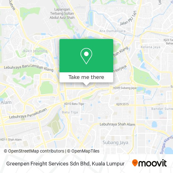 Greenpen Freight Services Sdn Bhd map
