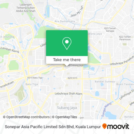 Sonepar Asia Pacific Limited Sdn Bhd map