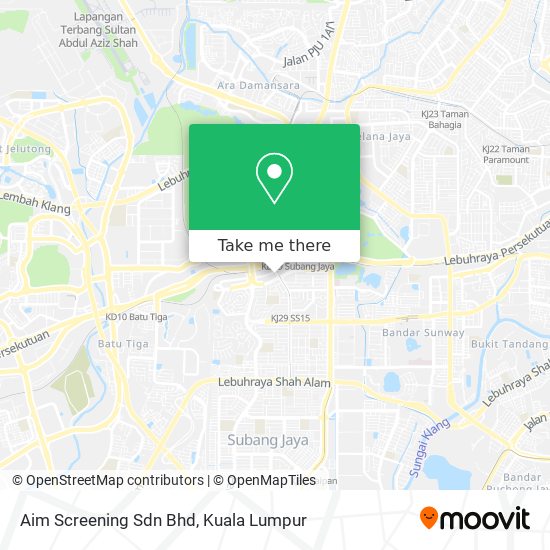 Aim Screening Sdn Bhd map