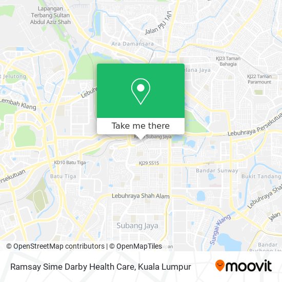 Ramsay Sime Darby Health Care map