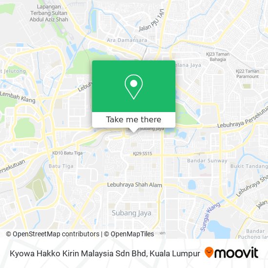 Kyowa Hakko Kirin Malaysia Sdn Bhd map