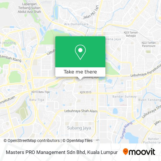Masters PRO Management Sdn Bhd map
