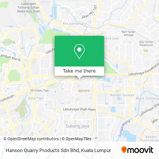 Hanson Quarry Products Sdn Bhd map
