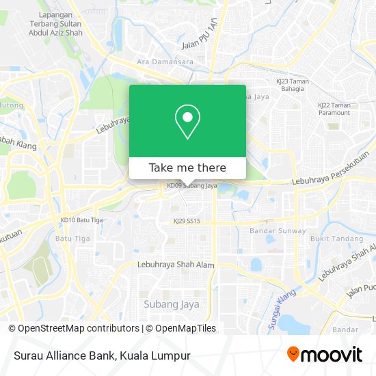 Surau Alliance Bank map