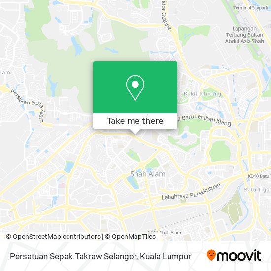 Peta Persatuan Sepak Takraw Selangor