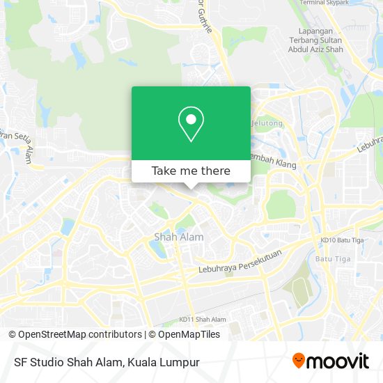 SF Studio Shah Alam map