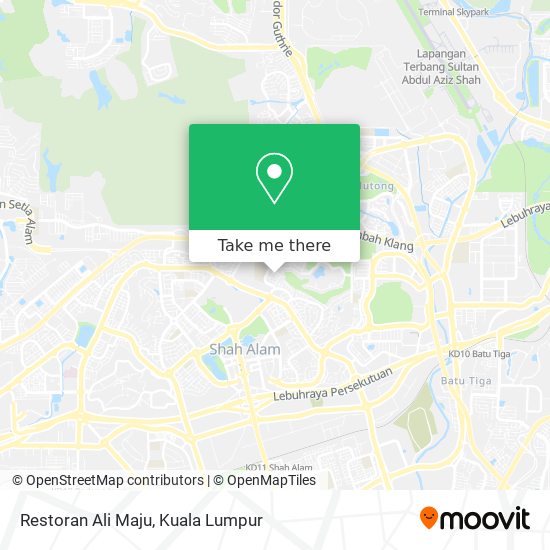 Restoran Ali Maju map