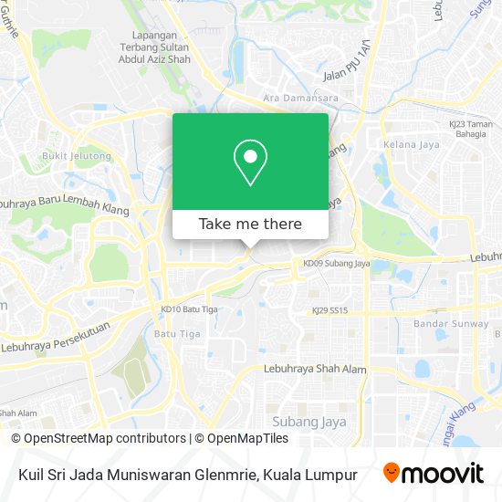 Kuil Sri Jada Muniswaran Glenmrie map