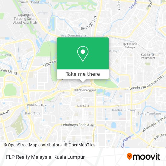 FLP Realty Malaysia map