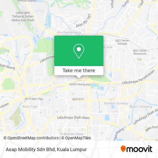 Asap Mobility Sdn Bhd map