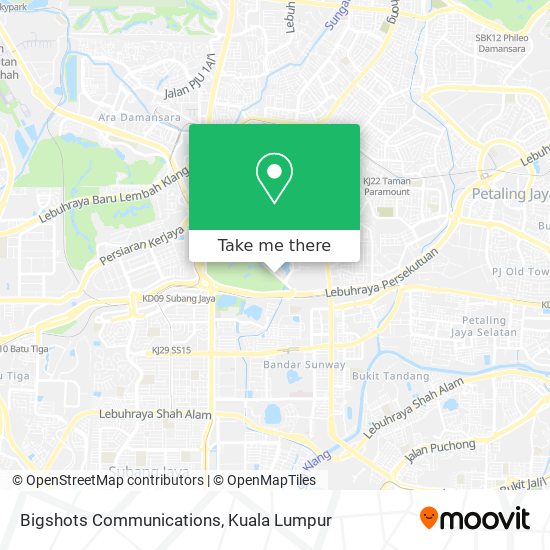 Bigshots Communications map