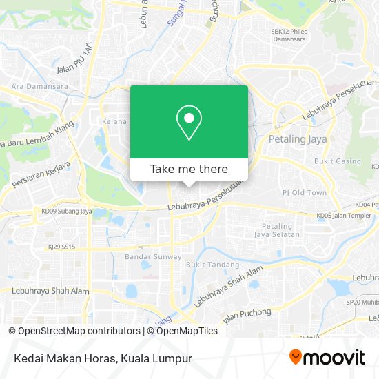 Peta Kedai Makan Horas