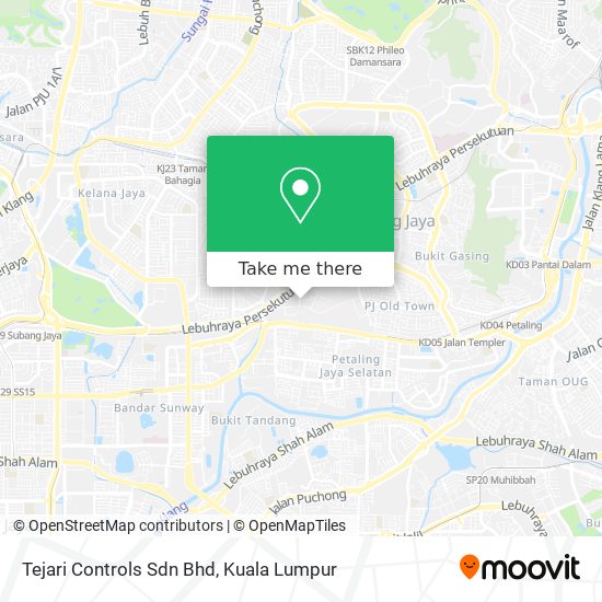 Tejari Controls Sdn Bhd map