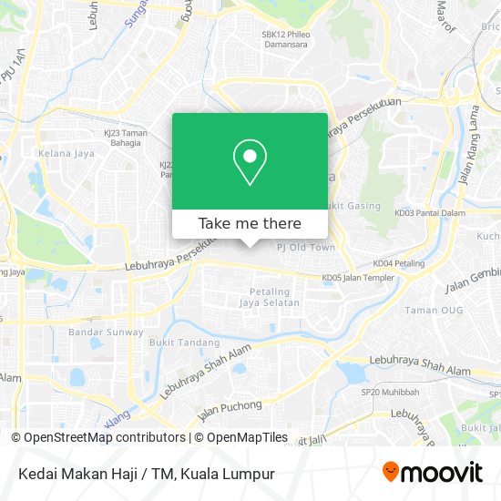 Peta Kedai Makan Haji / TM