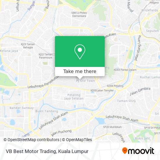 VB Best Motor Trading map