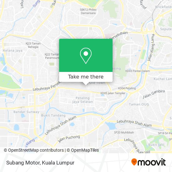 Peta Subang Motor
