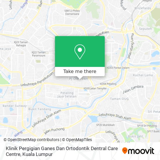 Peta Klinik Pergigian Ganes Dan Ortodontik Dentral Care Centre