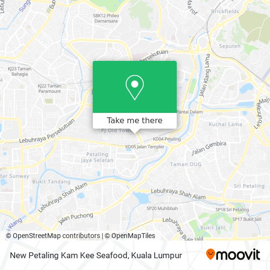 Peta New Petaling Kam Kee Seafood