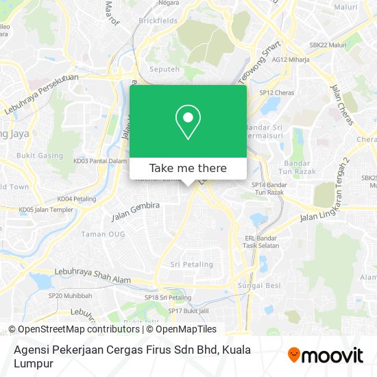 Agensi Pekerjaan Cergas Firus Sdn Bhd map