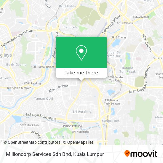 Millioncorp Services Sdn Bhd map