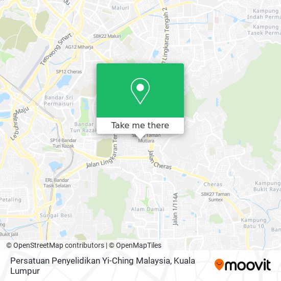 Persatuan Penyelidikan Yi-Ching Malaysia map