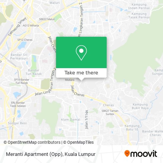 Meranti Apartment (Opp) map