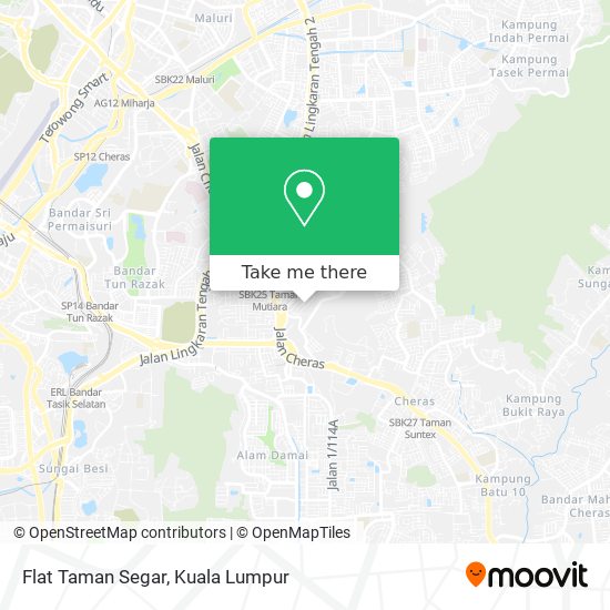Flat Taman Segar map