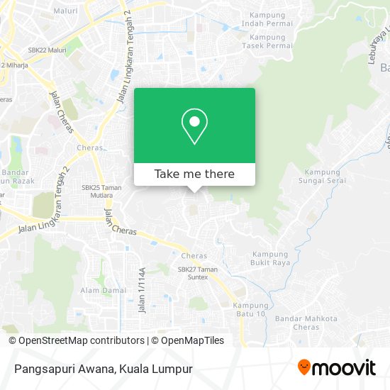 Pangsapuri Awana map