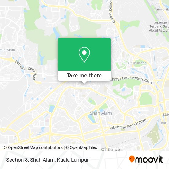 Peta Section 8, Shah Alam