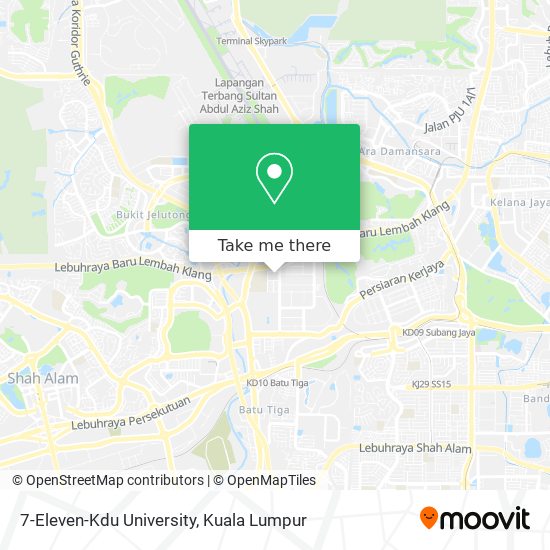 Peta 7-Eleven-Kdu University