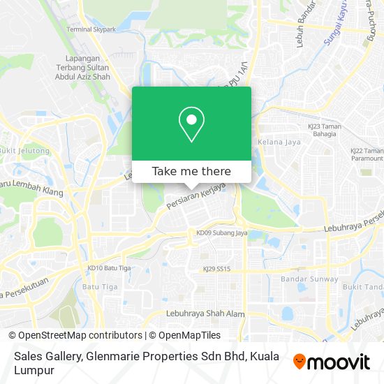 Sales Gallery, Glenmarie Properties Sdn Bhd map