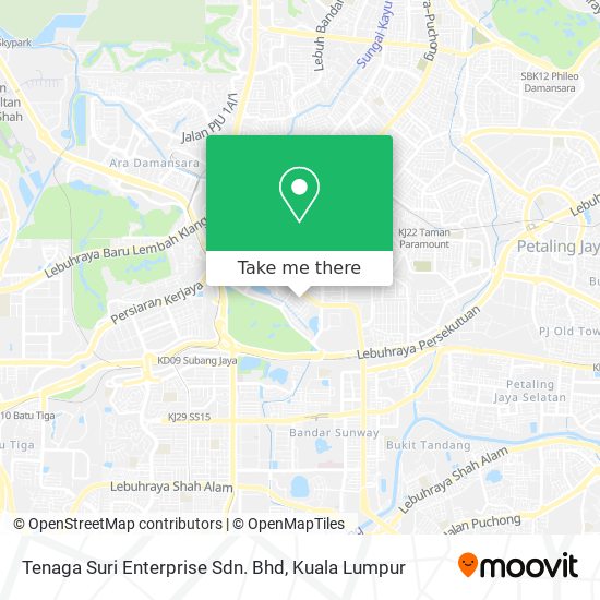 Tenaga Suri Enterprise Sdn. Bhd map