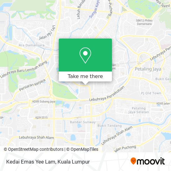 Kedai Emas Yee Lam map
