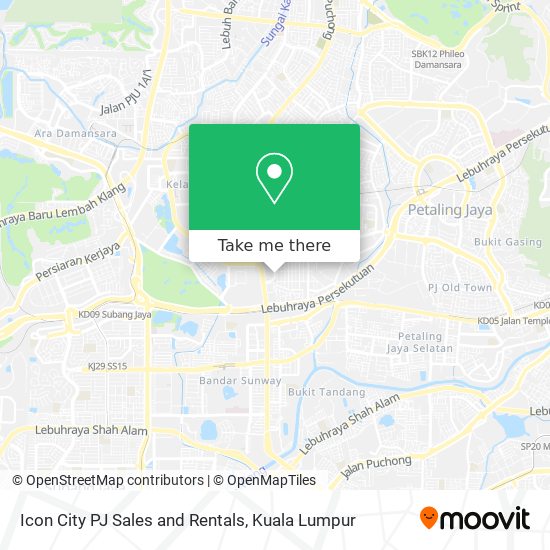 Icon City PJ Sales and Rentals map