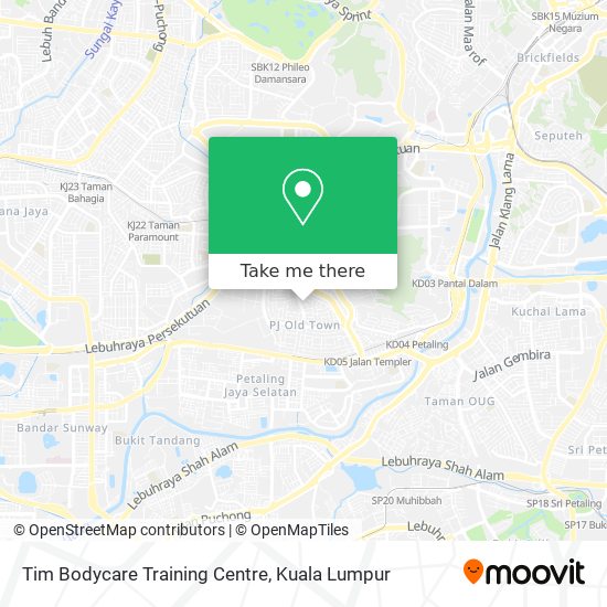 Tim Bodycare Training Centre map