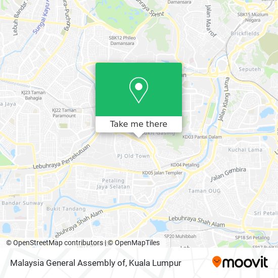 Malaysia General Assembly of map