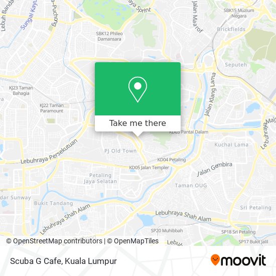 Scuba G Cafe map
