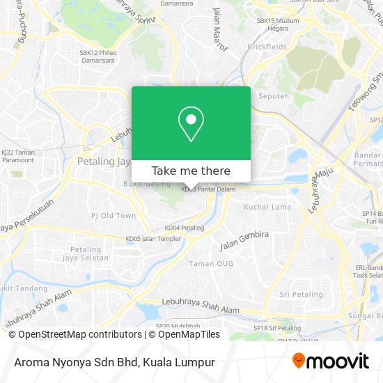 Aroma Nyonya Sdn Bhd map