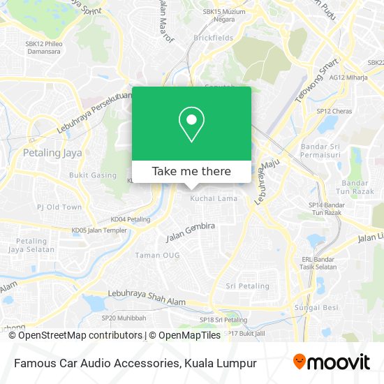 Famous Car Audio Accessories map
