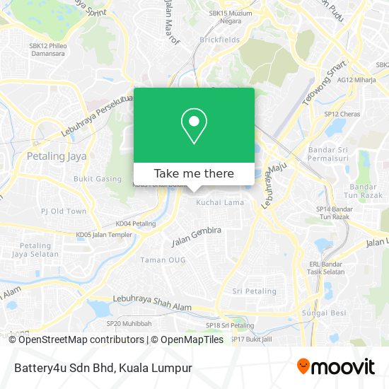 Battery4u Sdn Bhd map