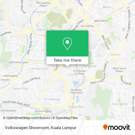 Volkswagen Showroom map