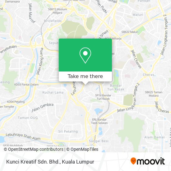 Kunci Kreatif Sdn. Bhd. map