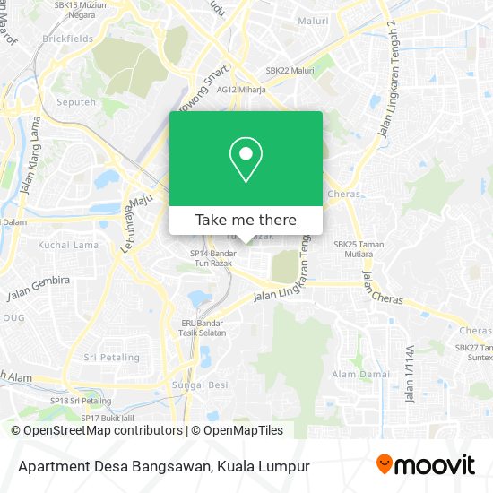 Peta Apartment Desa Bangsawan