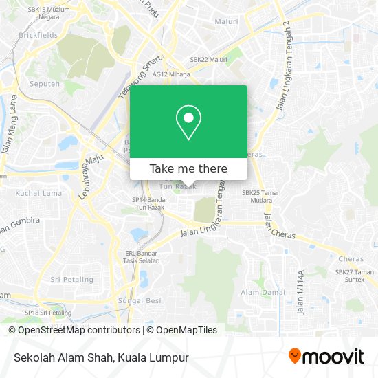 Sekolah Alam Shah map