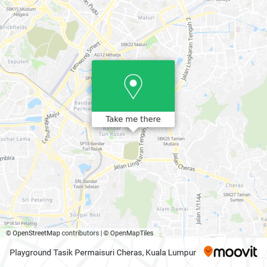 Playground Tasik Permaisuri Cheras map