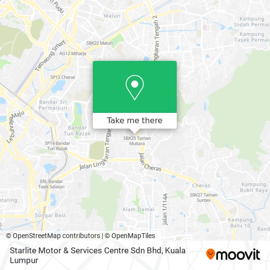 Peta Starlite Motor & Services Centre Sdn Bhd