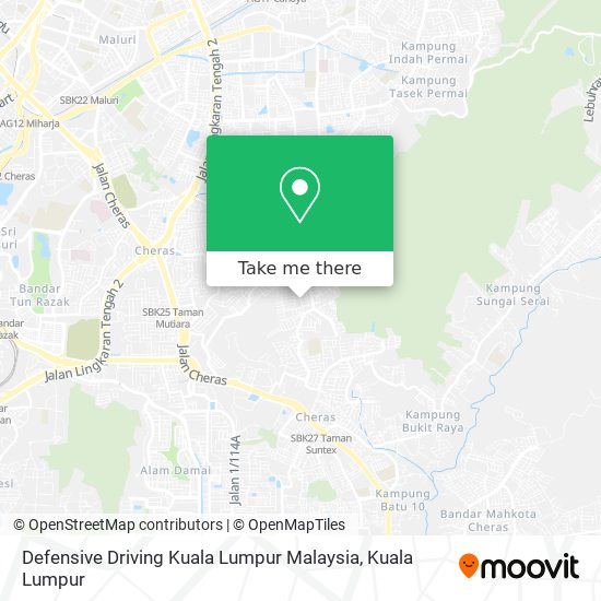 Defensive Driving Kuala Lumpur Malaysia map