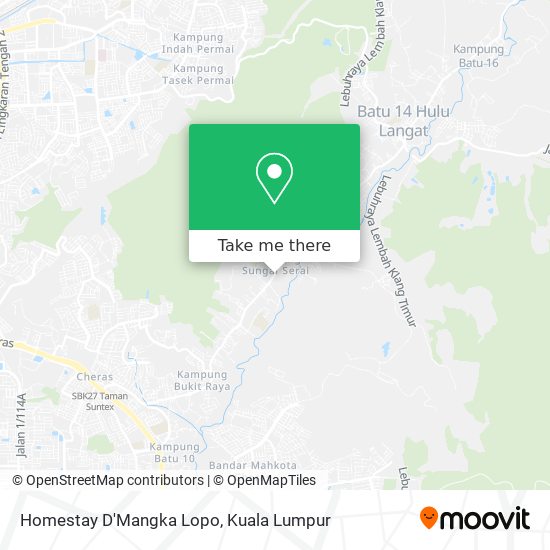 Peta Homestay D'Mangka Lopo